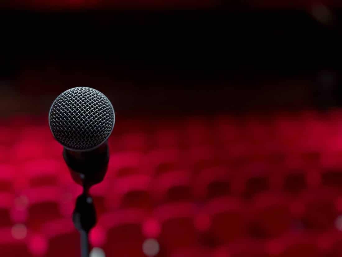 Empty Theatre And Mic