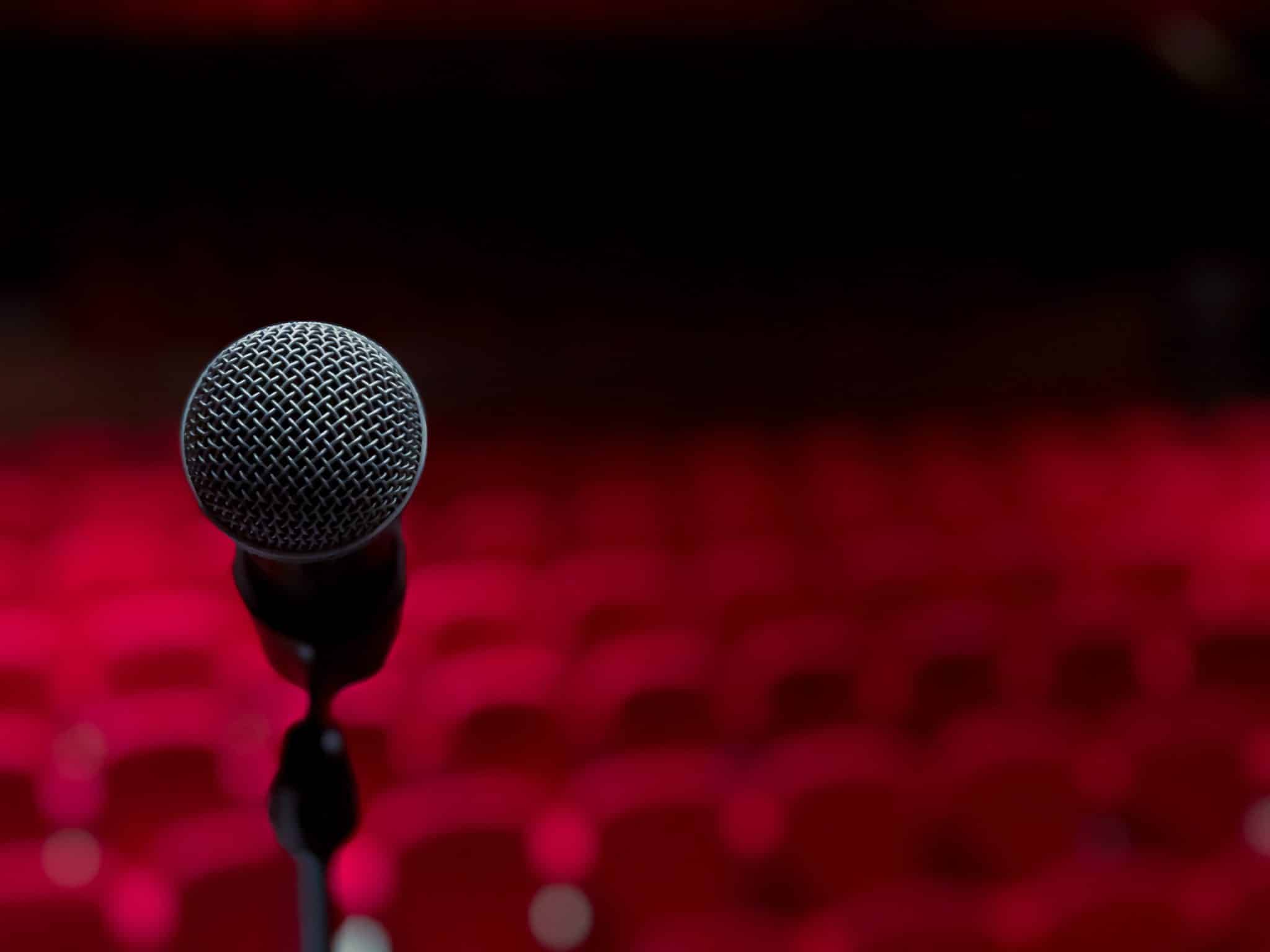 Empty Theatre And Mic