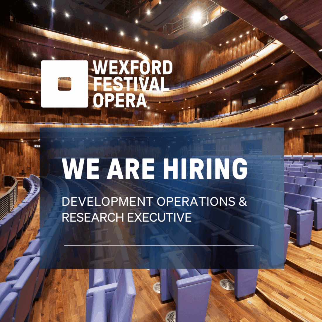 Thumbnail Wexford Festival Opera We Are Hiring Linkedin Post